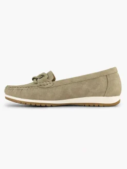 Clearance Olijf Comfort Instapper Dames Comfort Schoenen