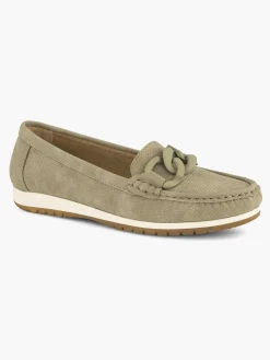 Clearance Olijf Comfort Instapper Dames Comfort Schoenen