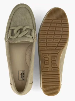 Clearance Olijf Comfort Instapper Dames Comfort Schoenen