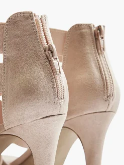 Clearance Oud Roze Sandalette Dames Hoge Hakken