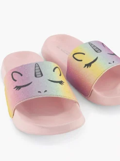 Roze Badslipper Unicorn Kinderen Jongensschoenen