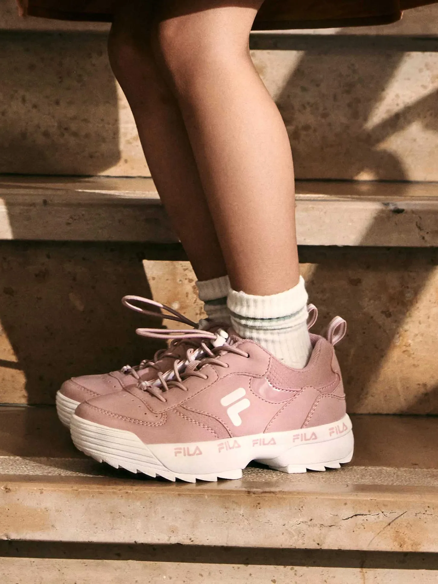 Hot Roze Chunky Sneaker Kinderen Babyschoenen