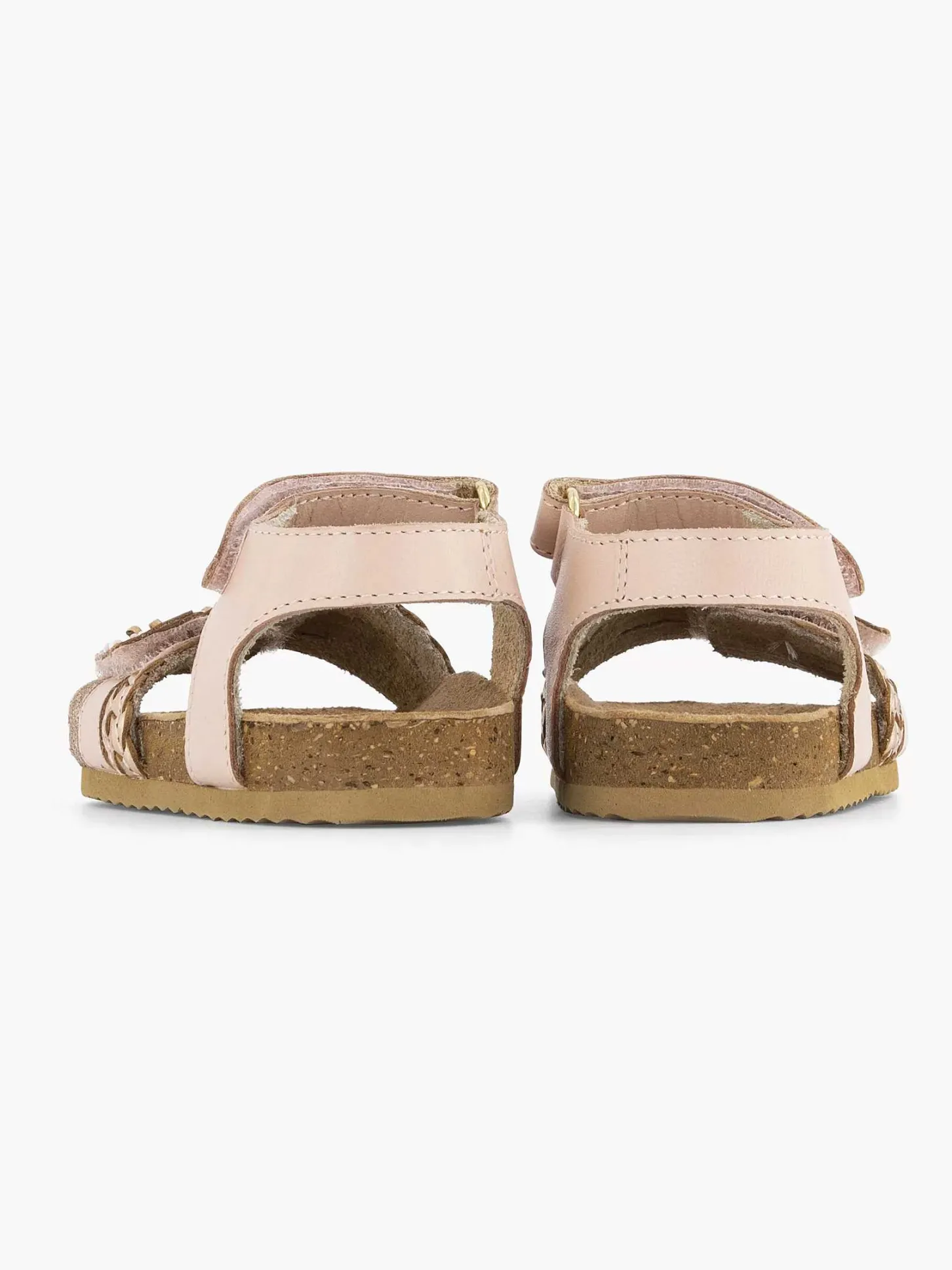 Hot Roze Leren Sandal Klittenband Kinderen Jongensschoenen
