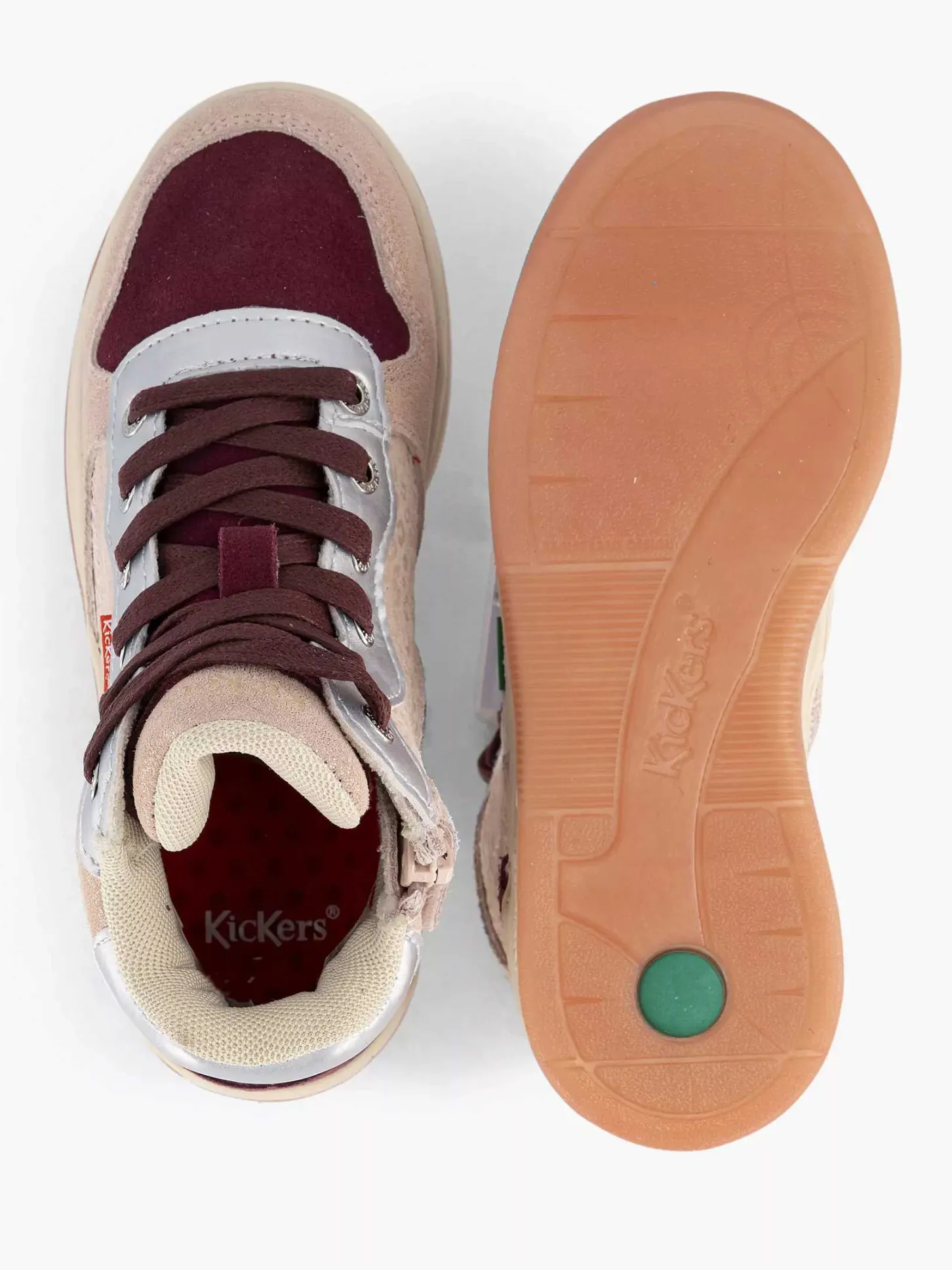 Hot Roze Leren Sneaker Kinderen Babyschoenen