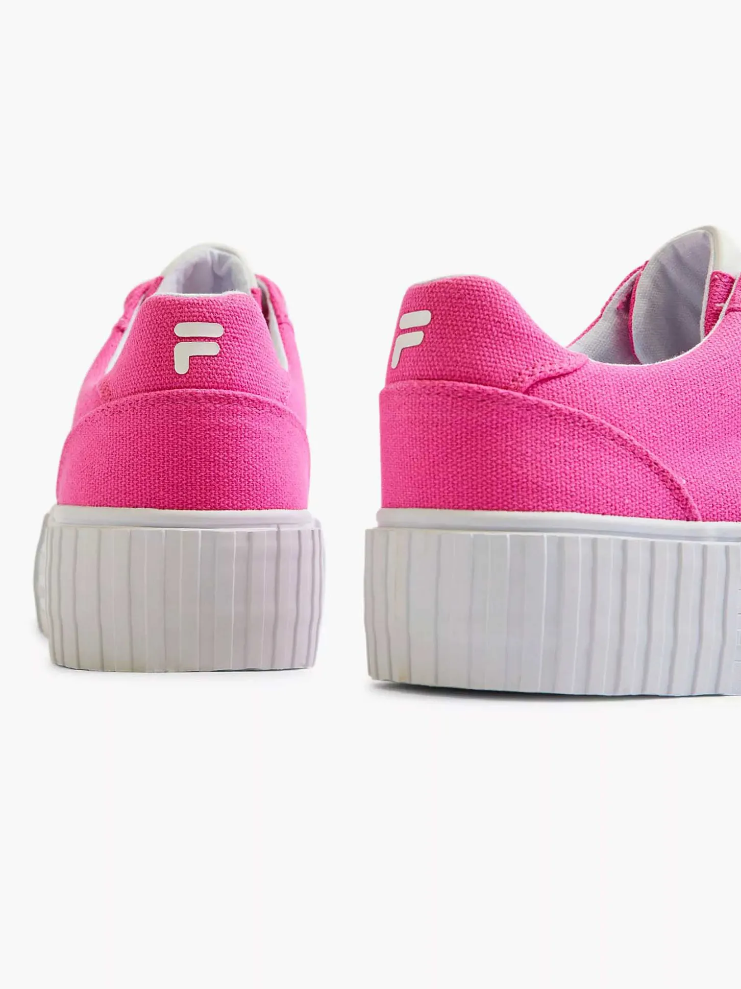 Discount Roze Platform Canvas Sneaker Dames Sneakers
