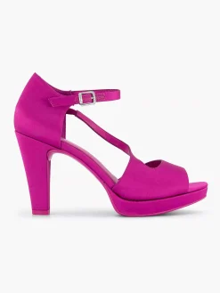 Outlet Roze Pump Satijn Dames Pumps