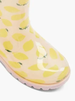 Outlet Roze Regenlaars Citroen Kinderen Jongensschoenen