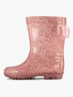Outlet Roze Regenlaars Glitter Strik Kinderen Jongensschoenen