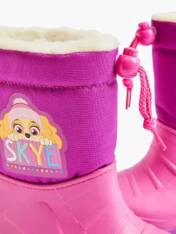 Discount Roze Regenlaars Gevoerd Kinderen Babyschoenen