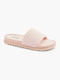 Best Roze Slipper Doorgestikt Dames Slippers