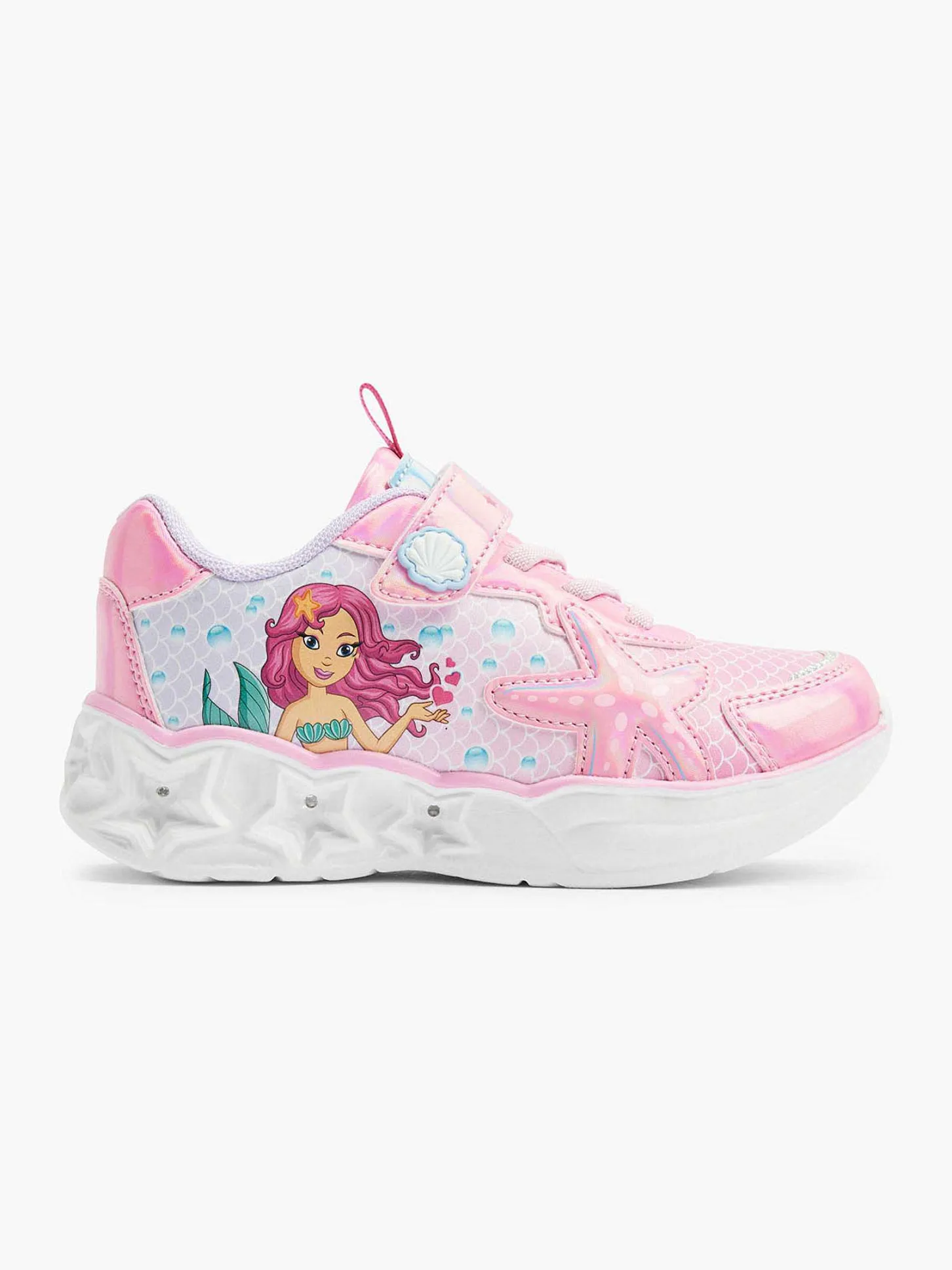 Hot Roze Sneaker Met Lichtjes Zeemeermin Kinderen Jongensschoenen