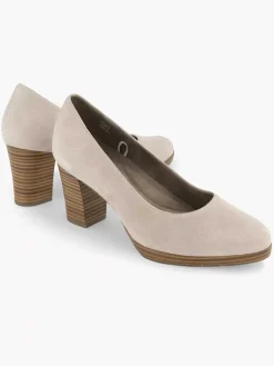 Sale Taupe Beige Comfort Pump Dames Comfort Schoenen
