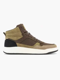 Discount Taupe Hoge Sneaker Heren Sneakers