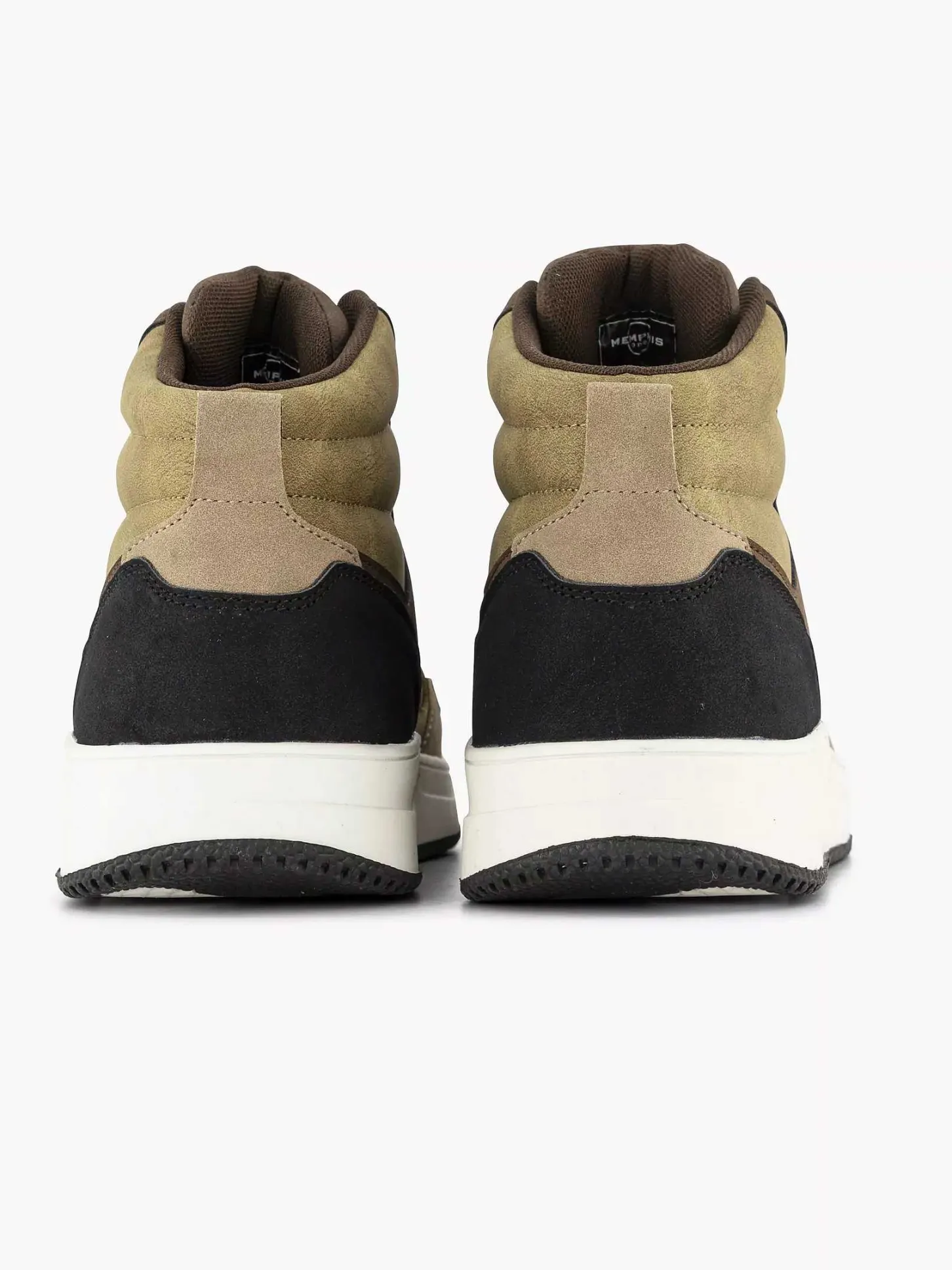 Discount Taupe Hoge Sneaker Heren Sneakers