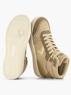 Hot Taupe Hoge Sneaker Dames Sneakers