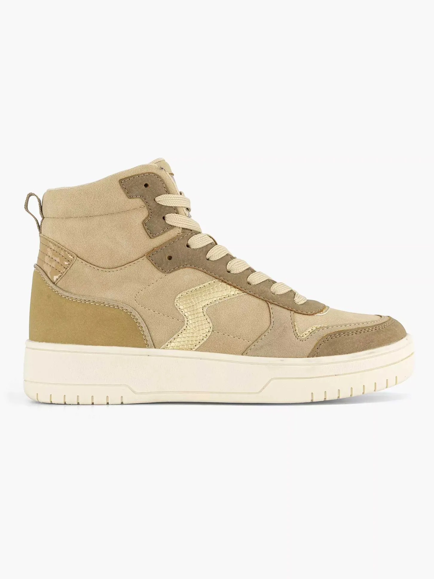 Hot Taupe Hoge Sneaker Dames Sneakers