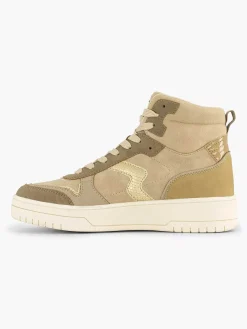 Hot Taupe Hoge Sneaker Dames Sneakers