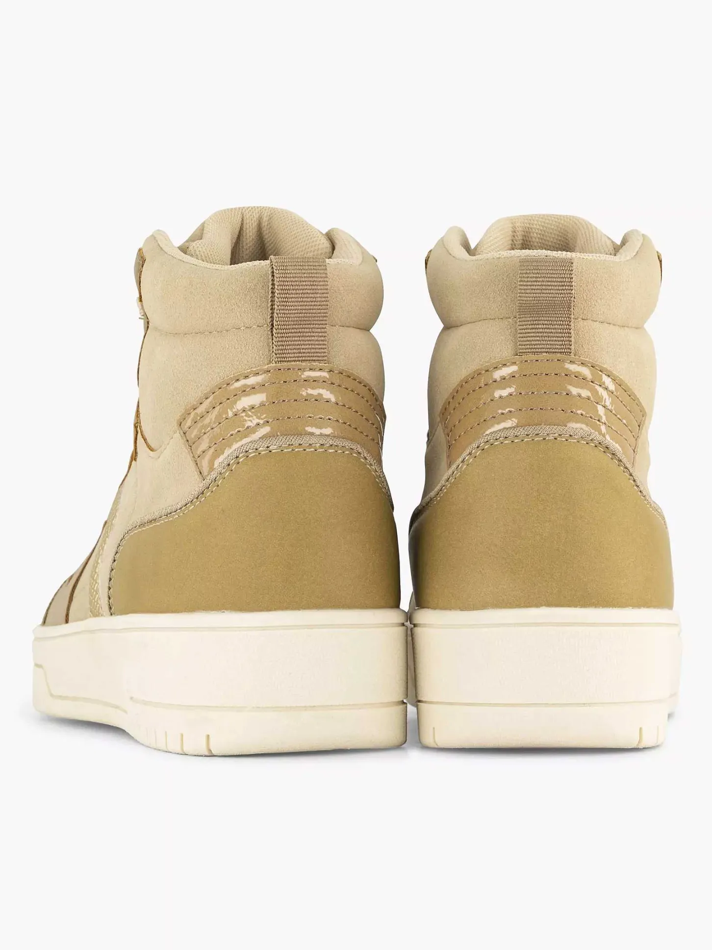 Hot Taupe Hoge Sneaker Dames Sneakers