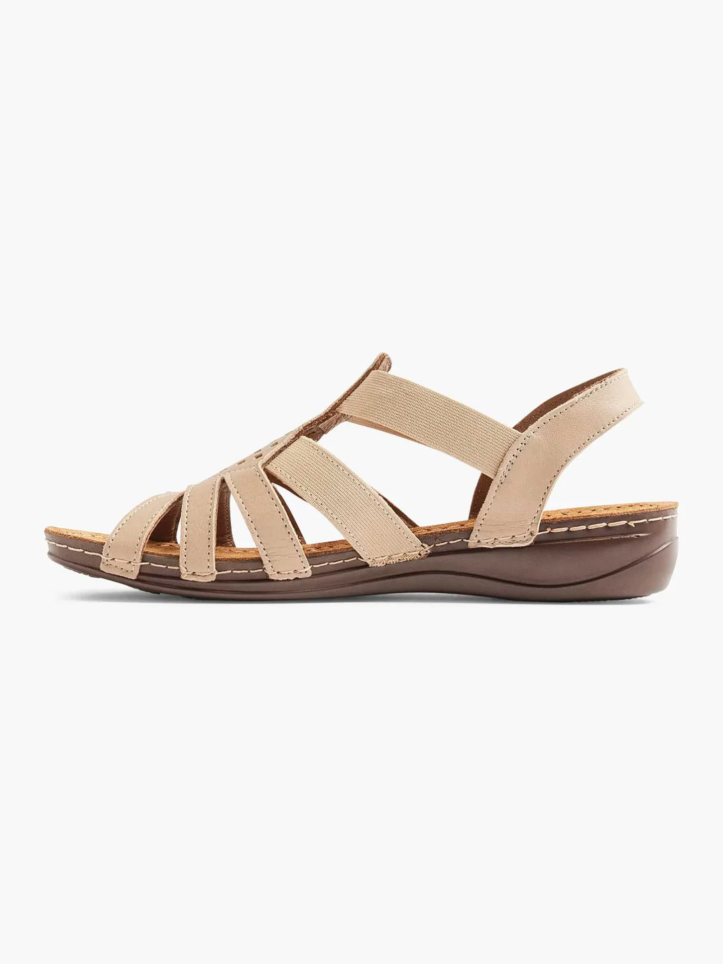 Best Taupe Leren Sandaal Dames Comfort Schoenen