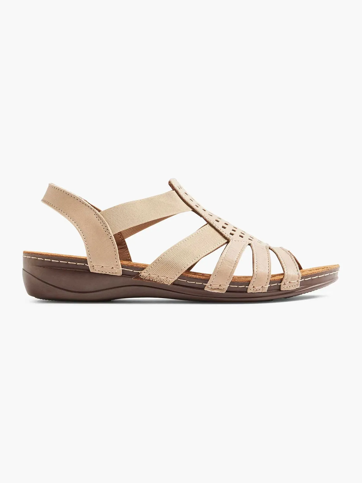 Best Taupe Leren Sandaal Dames Comfort Schoenen