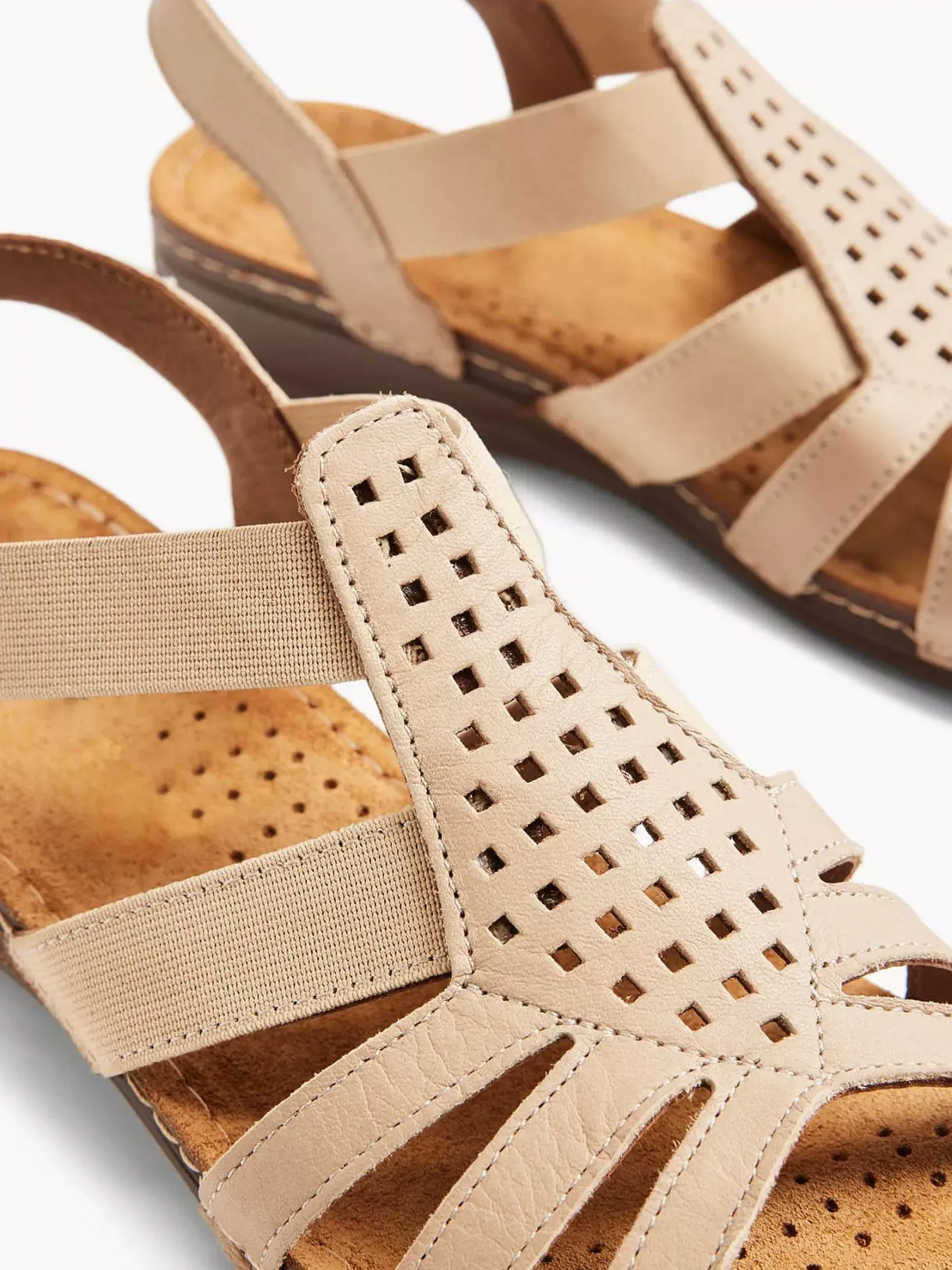 Best Taupe Leren Sandaal Dames Comfort Schoenen