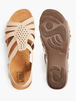 Best Taupe Leren Sandaal Dames Comfort Schoenen
