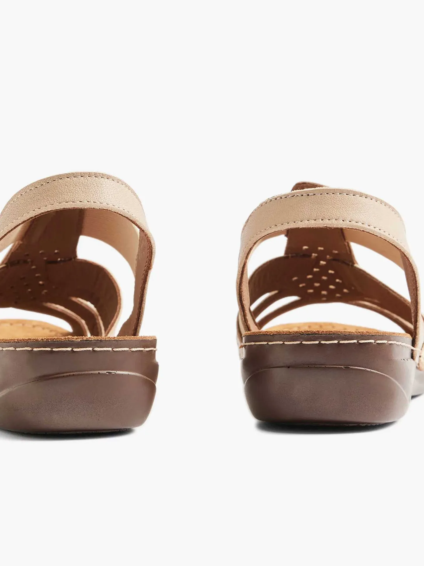 Best Taupe Leren Sandaal Dames Comfort Schoenen