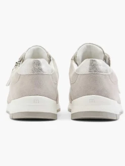 New Taupe Leren Sneaker Dames Comfort Schoenen