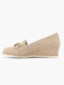 Taupe Pump Sleehak Dames Pumps