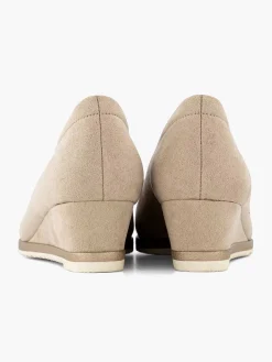 Taupe Pump Sleehak Dames Pumps
