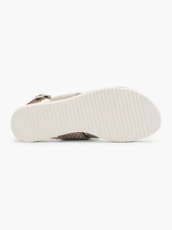 Best Taupe Sandaal Sierketting Dames Sandalen