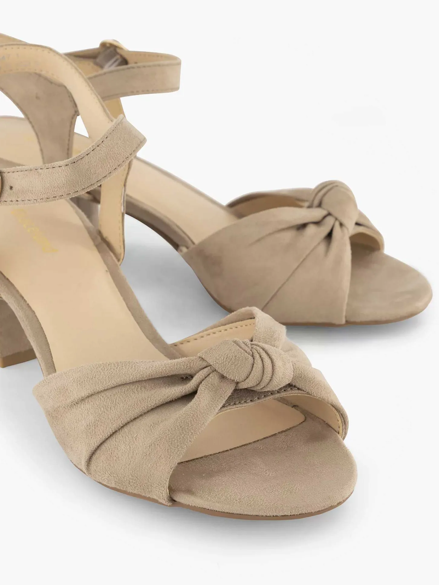Taupe Sandalette Dames Sandalen