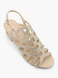 Online Taupe Sandalette Dames Sandalen