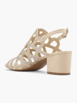 Online Taupe Sandalette Dames Sandalen