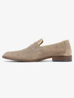 New Taupe Suede Instapper Heren Instappers