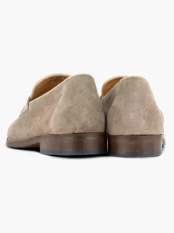 New Taupe Suede Instapper Heren Instappers