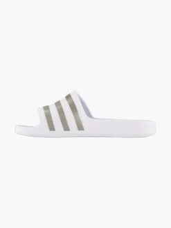 Online Witte Adilette Aqua Dames Slippers