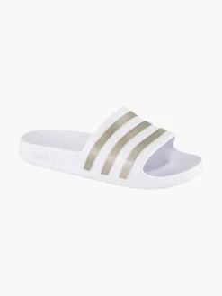 Online Witte Adilette Aqua Dames Slippers