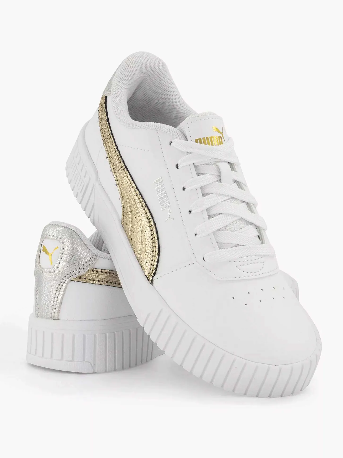 Hot Witte Carina 2.0 Metallic Shine Dames Sneakers