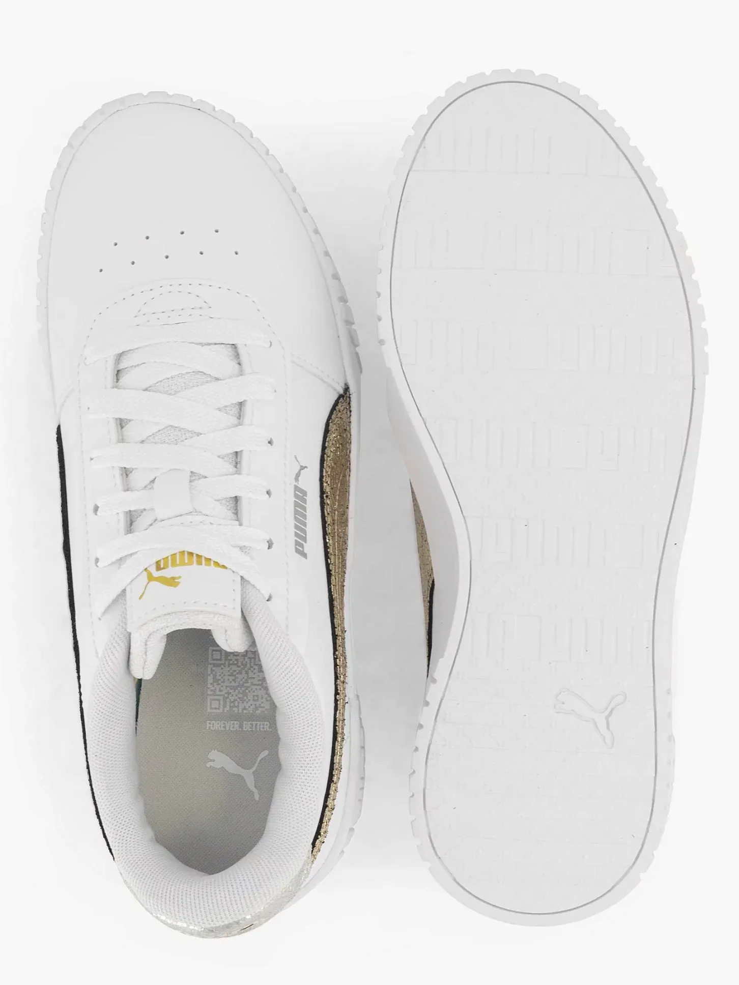 Hot Witte Carina 2.0 Metallic Shine Dames Sneakers
