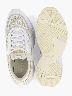 Clearance Witte Cassia Laser Cut Dames Sneakers