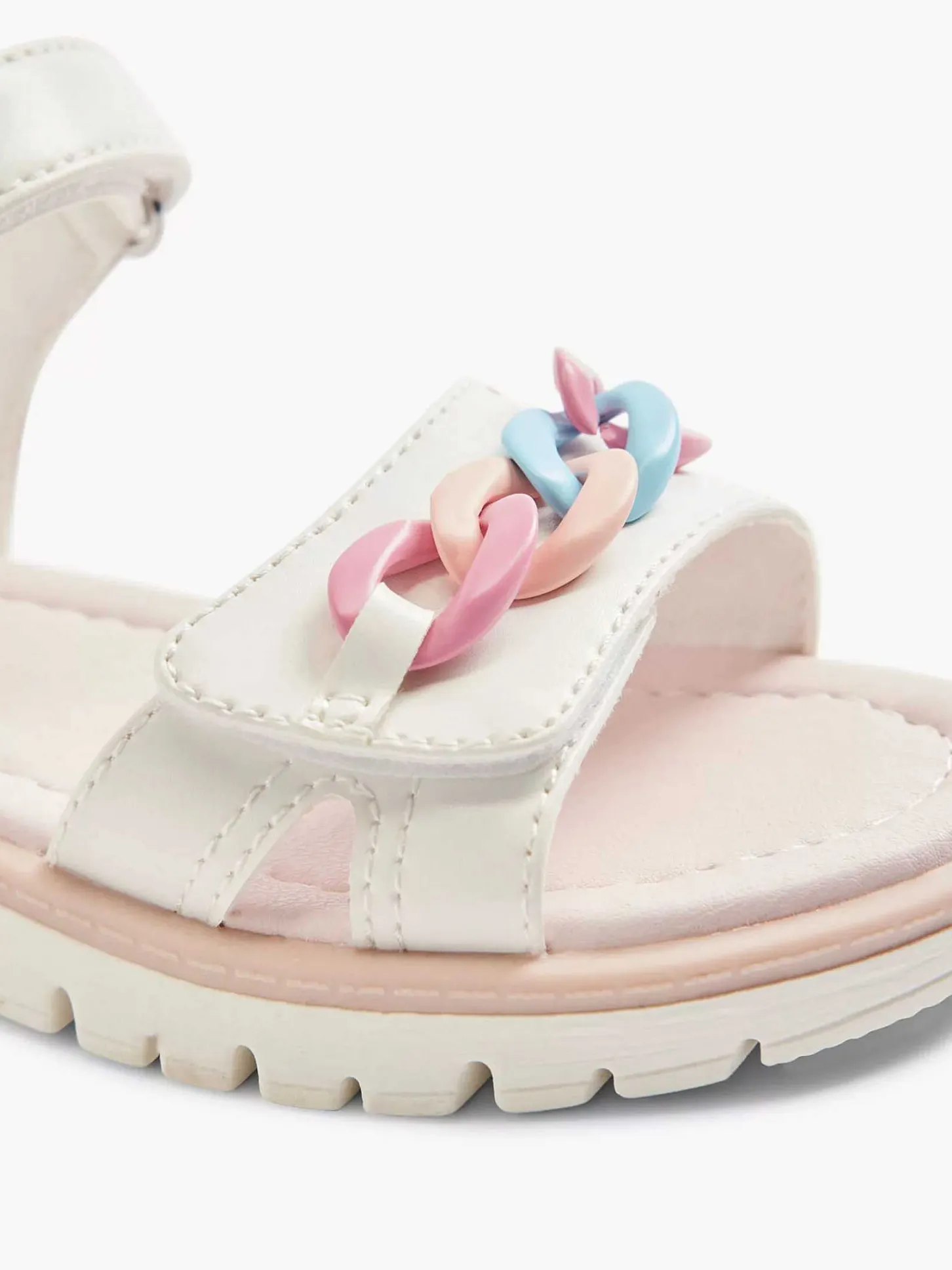 Online Witte Chunky Sandaal Sierketting Kinderen Jongensschoenen