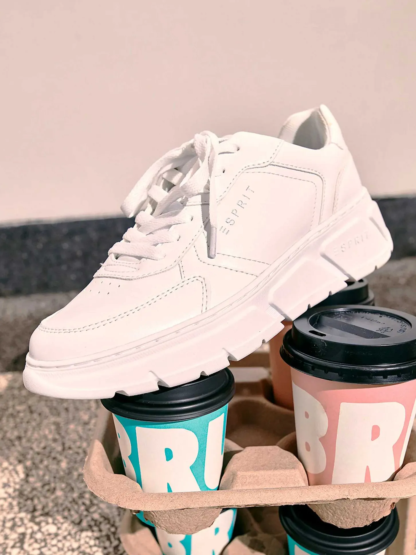 Clearance Witte Chunky Sneaker Dames Sneakers