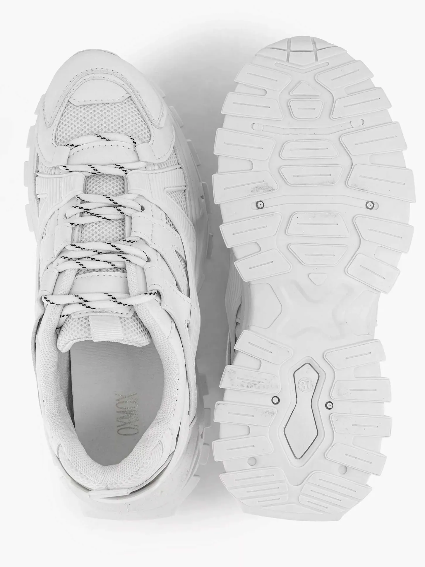 Outlet Witte Chunky Sneaker Dames Sneakers