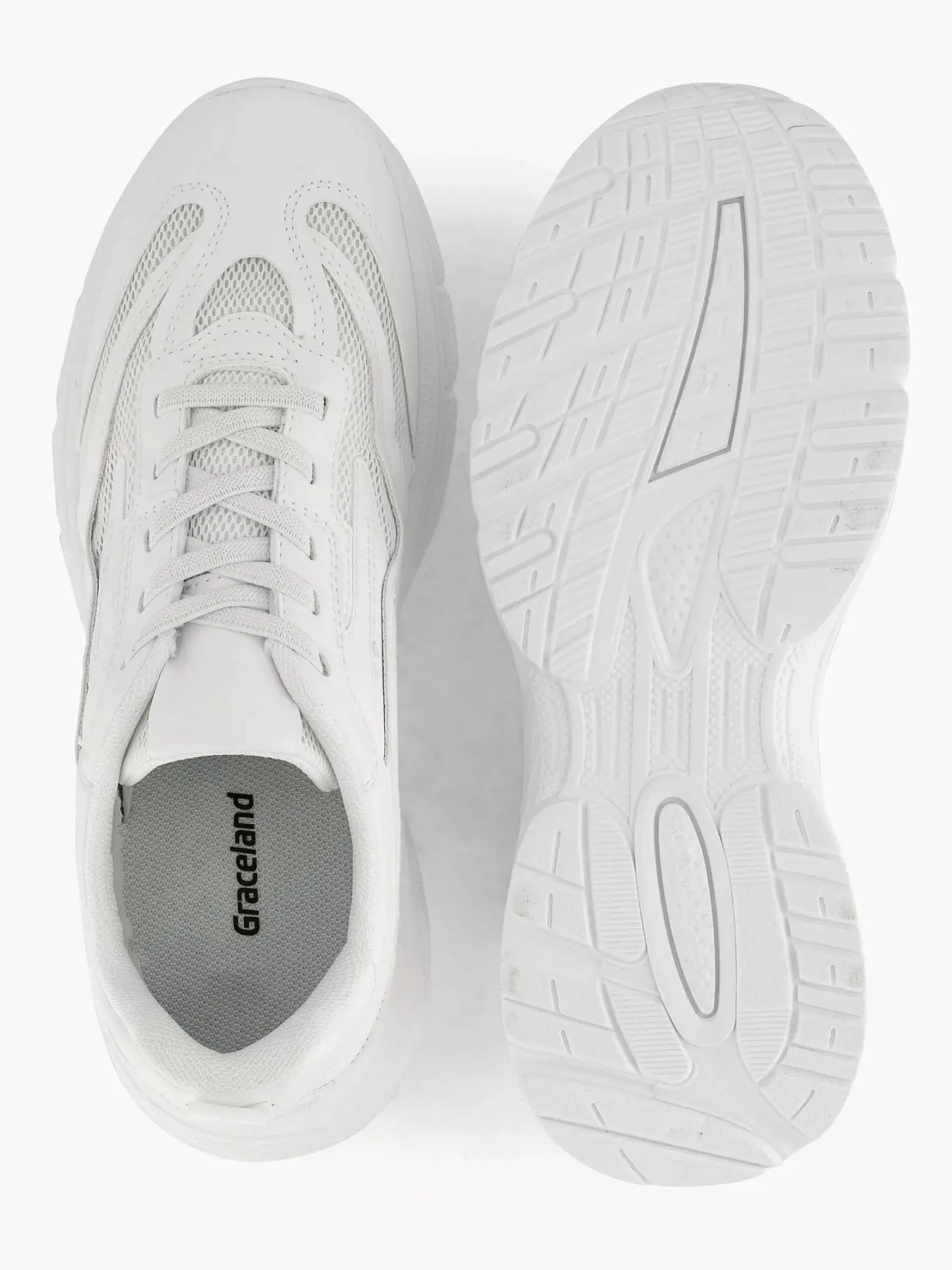 Sale Witte Chunky Sneaker Dames Sneakers