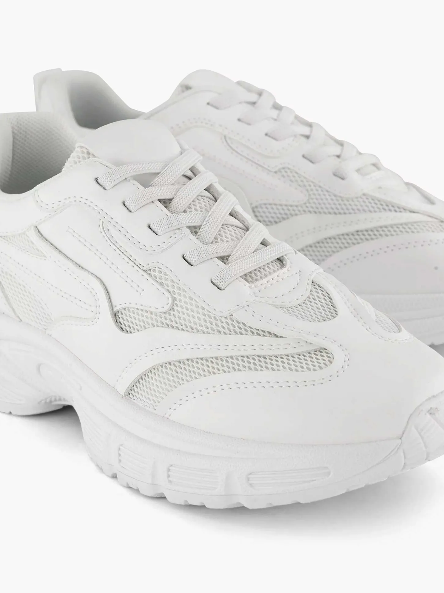 Sale Witte Chunky Sneaker Dames Sneakers