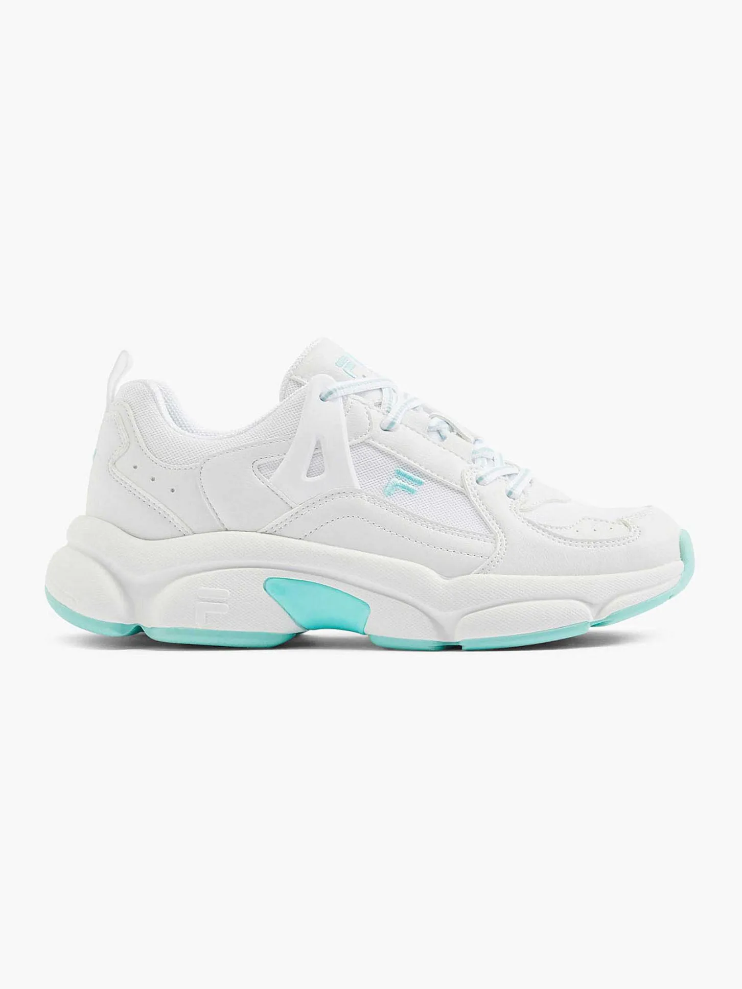 Discount Witte Chunky Sneaker Turqoise Zool Dames Sneakers
