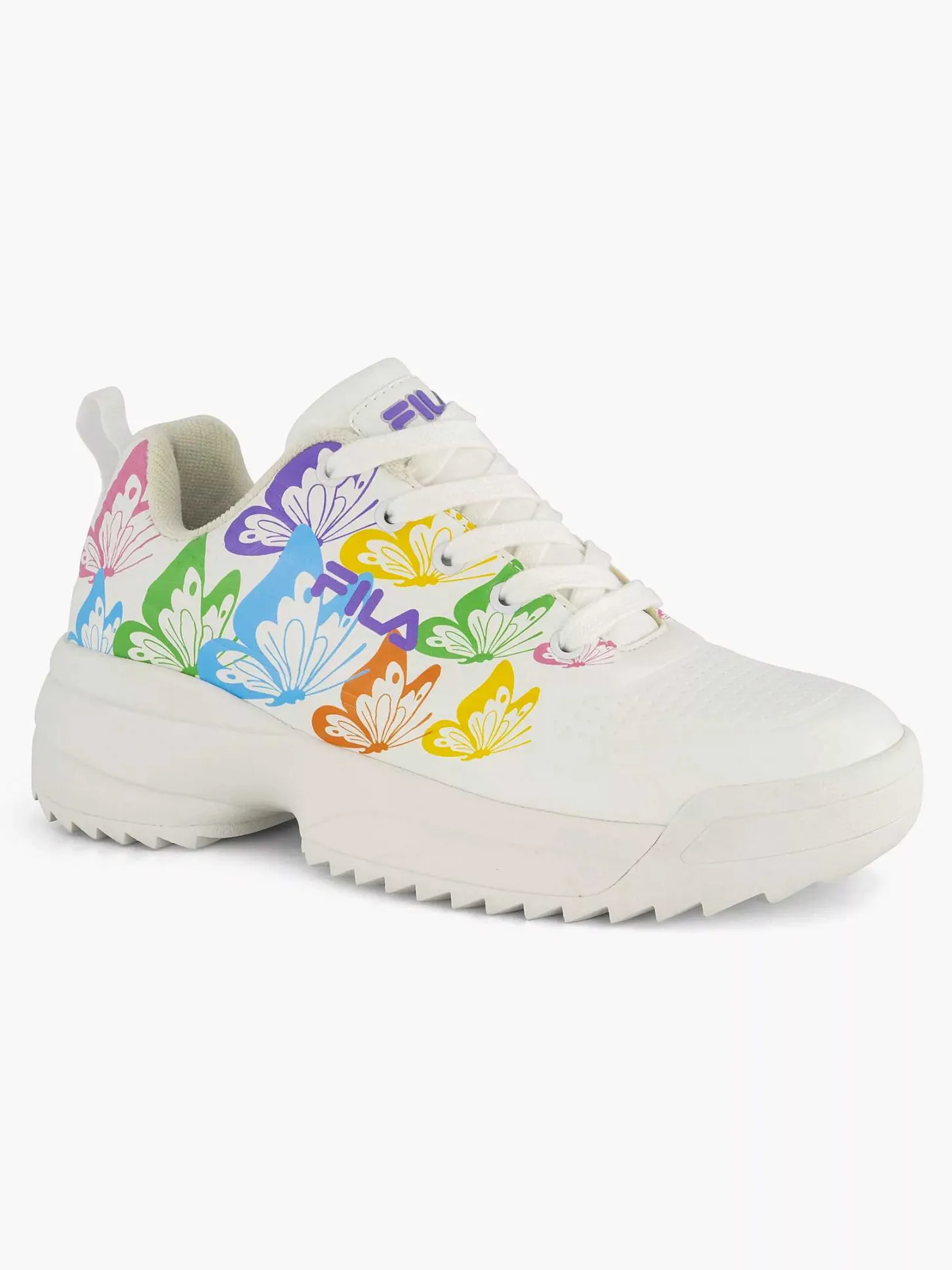Discount Witte Chunky Sneaker Vlinders Dames Sneakers