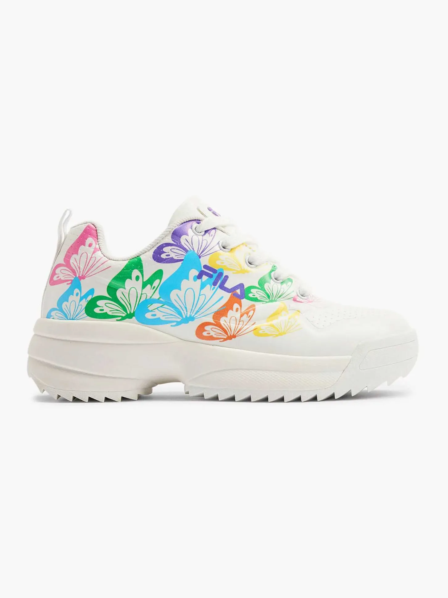 Discount Witte Chunky Sneaker Vlinders Dames Sneakers