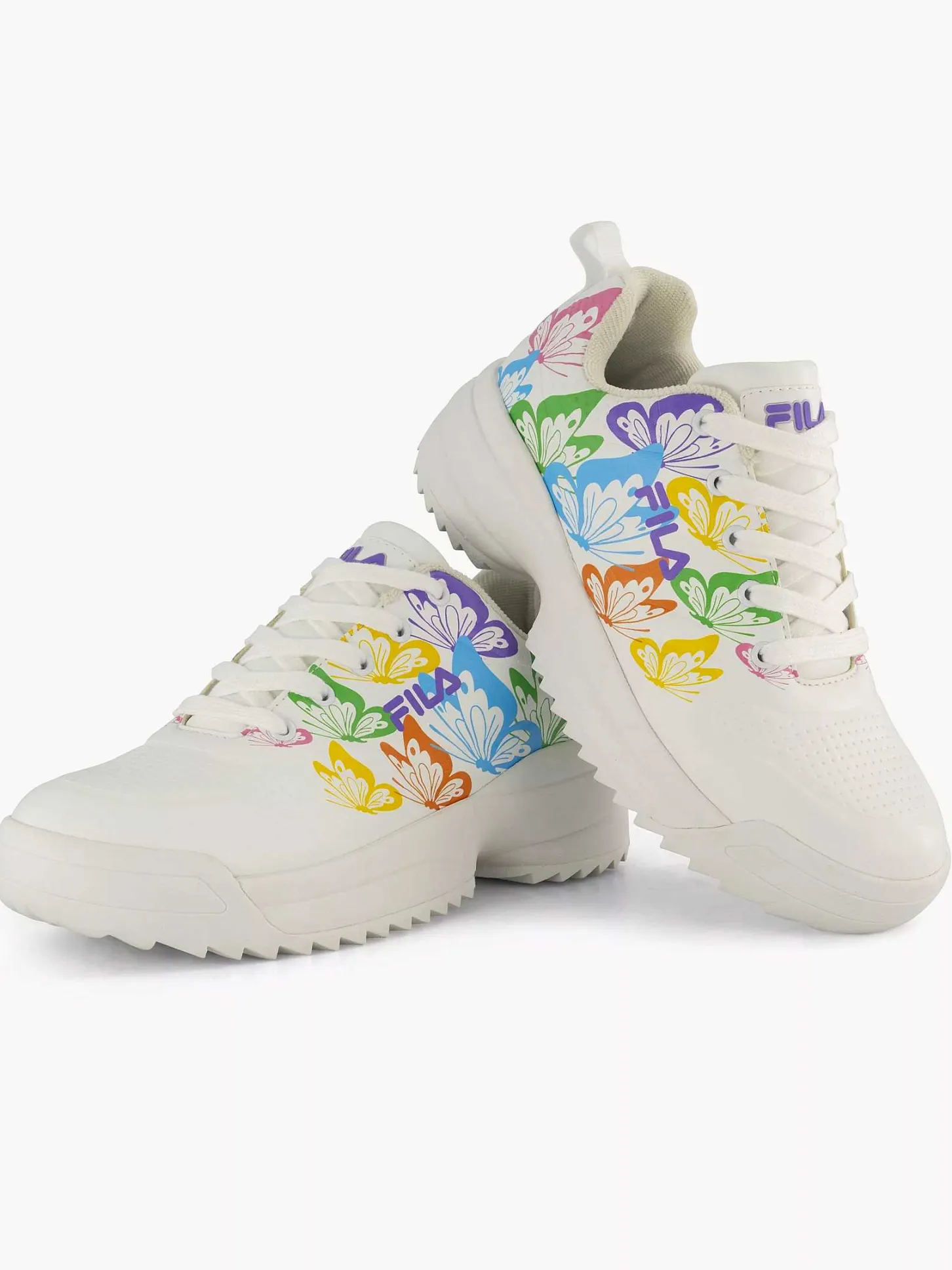 Discount Witte Chunky Sneaker Vlinders Dames Sneakers